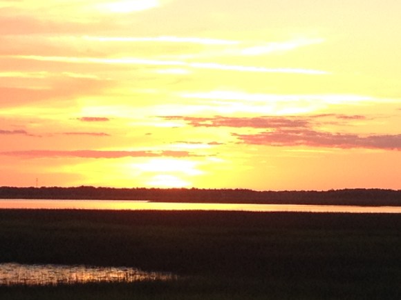 Sunset from Plantation Point.
