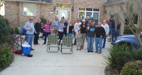 Another great gathering in Plantation Point.  And nobody had to 'crawl' home!